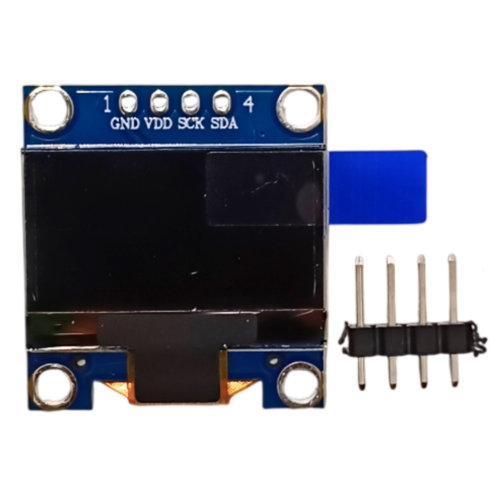 0.96 Inch OLED Display Module SPI/I2C 4-Pin Blue
