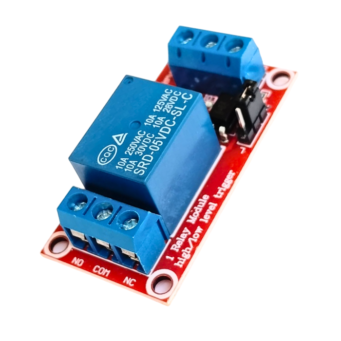 1-Channel 5V Relay Board High/Low Level Trigger With Optocoupler