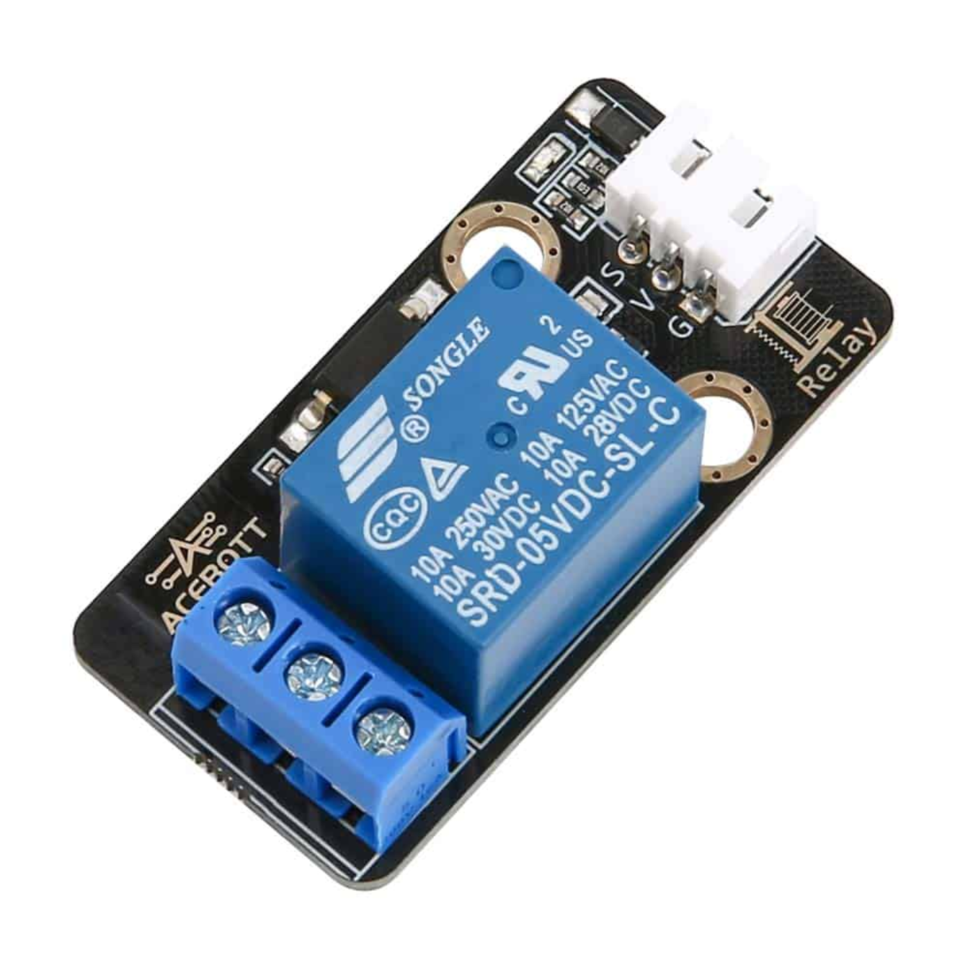 ACEBOTT 5V Relay Module for ESP32 & Arduino Easy-Plug