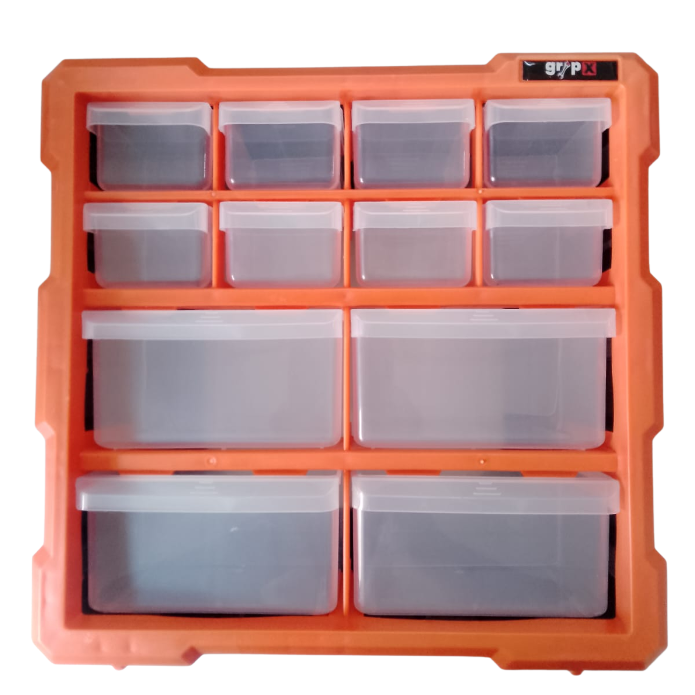 Gripx Plastic Tool Box with Organizer (Pack of 12)